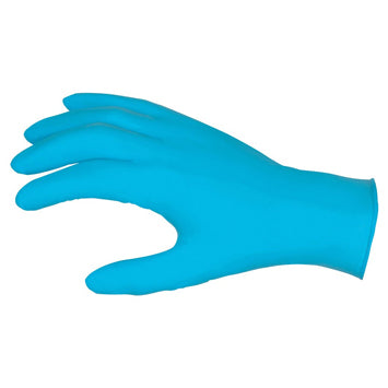 NitriShield Gloves, 4 mil Nitrile Industrial/Food Service Grade, Textured Grip, Powder Free - Box of 100