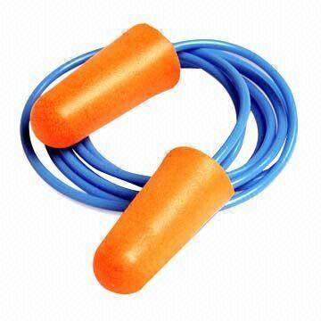 US Standard Products Classic Orange Ear Plugs with Cord - Box of 100 p